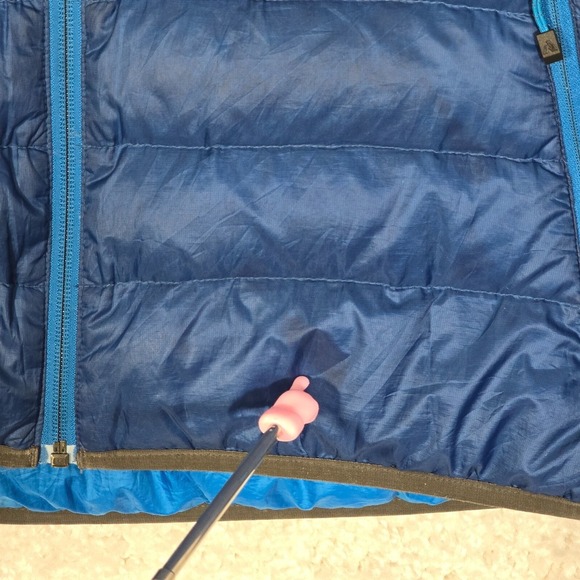 Eddie Bauer Vest Mens XL Tall Blue First Ascent Down Puffer Hiking Outdoors READ - Picture 4 of 15